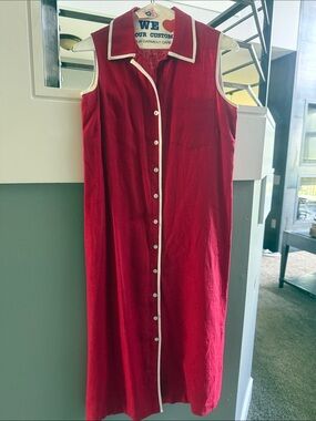 Talbots Red Petite Top Label Close-Up